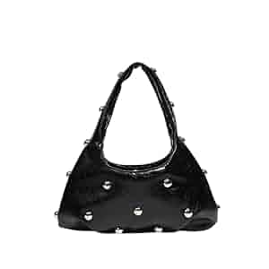 【Y2K】archive leather shoulder bag studs Y2K Punk Bag Studded PU Leather Handbag for Women Gothic